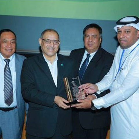 Award of Appreciation presented to ARCC for Abqaiq Plant Restoration Works